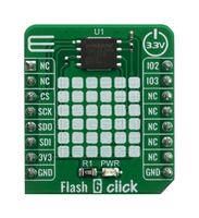 CLICK BOARD, FLASH, QSPI/SPI, 3.3V