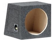 Car loudspeaker enclosure; MDF; black melange; textil; 300mm BASSER