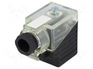 Connector: valve connector; plug; form A; 18mm; female; PIN: 3; 24V MURRELEKTRONIK
