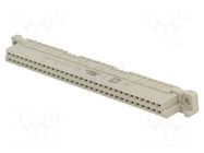 Connector: DIN 41612; plug; female; PIN: 64; straight; 2A; THT; a+b HARTING