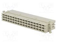 Connector: DIN 41612; plug; w/o contacts,type F; female; PIN: 48 HARTING