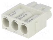 Connector: HDC; module; female; 40A; 690V; Han-Modular®; PIN: 3 HARTING