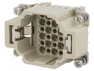 Connector: HDC; contact insert; male; 10A; 250V; Han® DD; PIN: 24 HARTING
