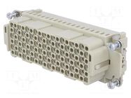 Connector: HDC; contact insert; female; 10A; 250V; Han® DD; PIN: 108 HARTING