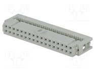 Connector: IDC; plug; female; PIN: 34; for ribbon cable; 1.27mm HARTING