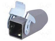 Enclosure for connectors: HDC; size 3A; for cable; Han® A; PG11 HARTING