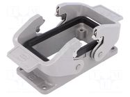 Enclosure for connectors: HDC; size 10B; Han® B; IP65; 57x27mm HARTING