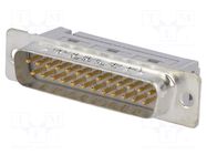 Connector: D-Sub; PIN: 25; plug; male; for ribbon cable; straight HARTING
