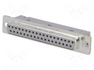 Connector: D-Sub; PIN: 37; plug; female; for ribbon cable; straight HARTING
