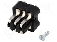 Connector: HDC; contact insert; male; Staf®; PIN: 6; size 3A; 10A HARTING