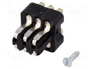 Connector: HDC; contact insert; male; Staf®; PIN: 6; size 3A; 10A HARTING