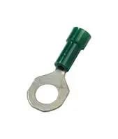 TERMINAL, RING TONGUE, #4, GREEN