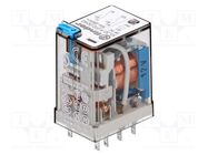 Relay: electromagnetic; DPDT; Ucoil: 12VDC; Icontacts max: 20A FINDER