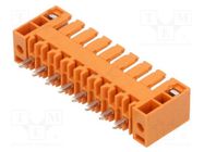 Pluggable terminal block; 3.5mm; ways: 8; straight; socket; male 