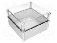 Enclosure: multipurpose; X: 278mm; Y: 278mm; Z: 180mm; SOLID; grey FIBOX