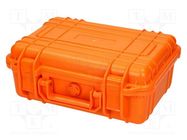 Case; Kind of container: tool case; orange; ABS; 260x180x100mm NEWBRAND