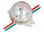 LED; RGB; 12V; IP68; No.of diodes: 3; 5050,PLCC6; 30x23mm; SMD 