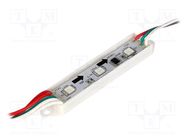 LED; RGB; 120°; No.of diodes: 3; 64mA; 5050,PLCC6; 75x15mm; SMD WORLDSEMI