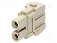 Connector: rectangular; module; female; 40A; 1kV; Han Modular 40A HARTING