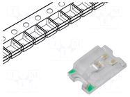 LED; green; SMD; 0805; 600÷800mcd; 2.8÷3.4VDC; 2x1.25x0.68mm; 120° OPTOFLASH