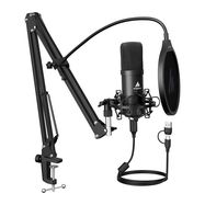 Microphone with stand Maono A04E (black), Maono