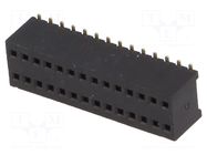 Connector: pin strips; socket; female; PIN: 28; SMT; straight; 2x14 CONNFLY