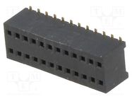 Connector: pin strips; socket; female; PIN: 24; straight; 1.27mm CONNFLY