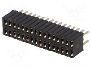 Connector: pin strips; socket; female; PIN: 32; THT; straight; 2x16 CONNFLY