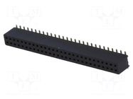 Connector: pin strips; socket; female; PIN: 56; straight; 1A; SMT CONNFLY
