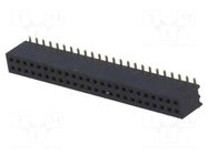 Connector: pin strips; socket; female; PIN: 48; straight; 1A; SMT CONNFLY