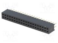 Connector: pin strips; socket; female; PIN: 40; straight; 1.27mm CONNFLY