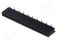 Connector: pin strips; socket; female; PIN: 20; straight; 1.27mm CONNFLY