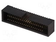 Connector: IDC; socket; male; PIN: 40; straight; THT; gold flash CONNFLY