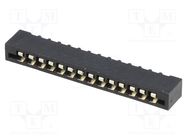 Connector: FFC/FPC; straight; PIN: 14; Non-ZIF; THT; tinned; 20mΩ CONNFLY