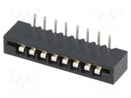 Connector: FFC/FPC; angled 90°; PIN: 8; Non-ZIF; THT; tinned; 20mΩ 