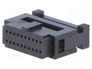 Connector: IDC; plug; female; PIN: 20; IDC; for ribbon cable; 2x10 CONNFLY