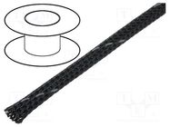 Braid; polyester; Package: 100m; ØBraid : 4÷9nom.5mm; dark grey 4CARMEDIA