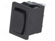 ROCKER; SP3T; Pos: 3; (ON)-OFF-(ON); black; none; Body: black NINIGI