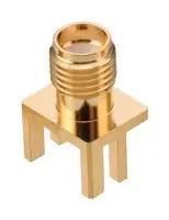 RF COAX CONN, SMA JACK, 50 OHM, PCB