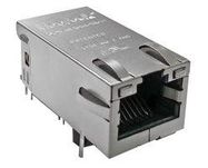 RJ45 CONN, R/A JACK, 8P8C, 1PORT, TH