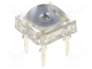 LED Super Flux; blue; 7.62x7.62mm; 750÷1120mcd; 130°; 30mA OPTOSUPPLY