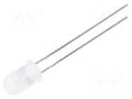 LED; white/blue; 5mm; bicolour,blinking; 30°; 3÷4.5VDC; 20mA OPTOSUPPLY