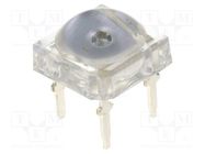 LED Super Flux; 7.62x7.62mm; green; 3000÷4200mcd; 130°; 30mA OPTOSUPPLY