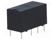 Relay: electromagnetic; DPDT; Ucoil: 12VDC; Icontacts max: 2A; PCB OMRON Electronic Components