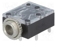 Connector: Jack 3,5mm; socket; female; stereo; ways: 3; THT CLIFF