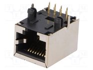 Connector: RJ45; socket; PIN: 8; shielded; Layout: 8p8c; THT Amphenol Communications Solutions