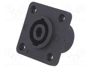 Socket; loudspeaker; male; large,with flange; PIN: 4; CLIFFCON S CLIFF