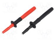 Measuring tip; 3A; 1kV; black; Socket size: 4mm; Kit: probe tip x2 FLUKE