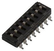 DIP SWITCH, SPST, 8POS, 0.1A, 25VDC, SMD