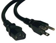 POWER CORD, NEMA 5-15P/IEC C13, 6FT, 15A